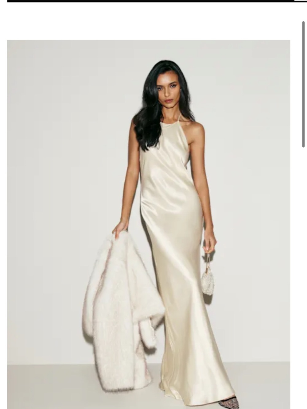 Reformation Jeany Silk Dress Ivory - Size XS